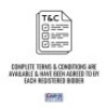 COMPLETE TERMS & CONDITIONS ARE AVAILABLE & HAVE BEEN AGREED TO BY EACH REGISTERED BIDDER
