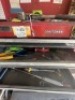 ASSORTED TOOL BOXES WITH TOOLS / PARTS - RUBBERMAID ON WHEELS / ALL AMERICAN / CRAFTSMAN - 4