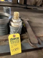 ASSORTED PIECES - LARGE WRENCHES, LARGE COUPLERS, ETC