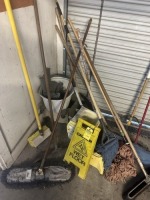 LOT CLEANING EQUIPMENT - MOP BUCKETS, MOPS, BROOMS, ETC