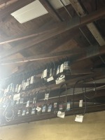 ASSORTED BELTS (HANGING FROM CEILING / BACK ROOM)