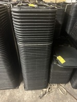 BLACK METAL & PLASTIC FOLDING CHAIRS