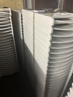 WHITE PLASTIC FOLDING CHAIRS