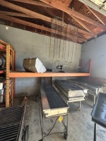SECTIONS PALLET RACKING - ORANGE - 4- 7'3'' UPRIGHTS / 6- 8'11'' CROSS BEAMS (2' DEEP) / 2- 3'1'' CROSS BEAMS (2' DEEP)