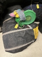 ''FOURTH & GOAL'' INFLATABLE GAME WITH BALLS IN BAG WITH BLOWER