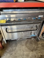 COMSTOCK CASTLE F330 PROPANE STOVE / OVEN ON WHEELS - 6 BURNER