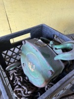 ASSORTED CHAIN HOISTS WITH CHAIN - ASTRO 1 TON / JET L-80 2 TON