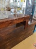 WOOD COUNTER WITH SNEEZE GUARD - 72''x42''x24'' - 2