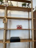 WOOD & ROPE SHELVING UNIT - 96''x18''x15'' - 2