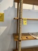 WOOD & ROPE SHELVING UNIT - 96''x18''x15'' - 4