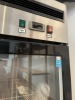 ATOSA GLASS REACH-IN COOLER ON WHEELS WITH 2 DOORS - 84''x54''x21'' - 2