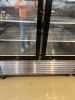 ATOSA GLASS REACH-IN COOLER ON WHEELS WITH 2 DOORS - 84''x54''x21'' - 3