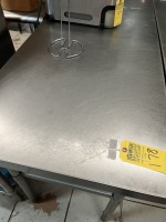 STAINLESS STEEL TABLE - 60''x18''x30''