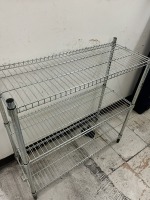 ASSORTED METRO RACKS - 1 WITH WHEELS