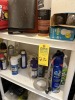 PLASTIC SHELF WITH CONTENTS