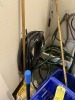 LOT MOP BUCKET, MOPS, BROOMS, HOSES, ETC - 3
