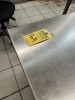 ROLLING STAINLESS STEEL TABLE - 3'x2'x30''