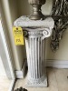 STONE-LIKE PEDESTAL WITH ARTIFICIAL FLOWERS - 4