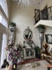 SILVER LEAF PILASTER LADY SCULPTURE - 8' TALL - 10