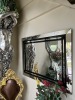 SILVER & BLACK MIRROR - 4'x3'