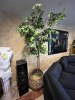 WICKER BASKET WITH ARTIFICIAL PLANT - 7' - 2
