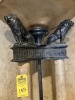 LION PEDESTAL TORCH LAMP - 77''H - 2
