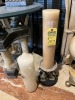 LARGE CANDLES WITH 1 CANDLESTICK