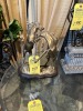 BRONZE HORSES ON BASE