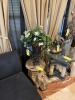 METAL VASE WITH ARTIFICIAL FLOWERS - 2