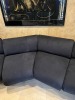 LOT BROYHILL BLACK ULTRASUEDE COUCH & LOVESEAT - 3
