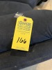 LOT BROYHILL BLACK ULTRASUEDE COUCH & LOVESEAT - 5