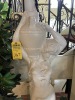 STATUE ON PEDESTAL - WOMAN CARRYING JUG - WHITE - 4' - 2