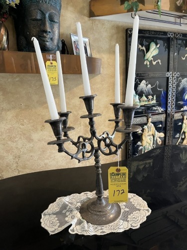CANDELABRA WITH 5 CANDLES