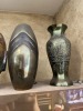 ASSORTED DECOR - 1- BIRD / 2- VASES / 1- MASK - 3