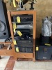 PIECES FURNITURE - 2- END TABLES / 2- SHELVING UNITS / 1- CONSOLE (SOME DAMAGE) - 4