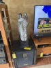 LARGE GLASS MOSAIC HORSE HEADS ON BLACK BASE - 5