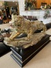 GOLD-TONE LION ON BLACK BASE - 2
