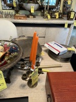 BRASS CANDELABRAS WITH 3 CANDLES