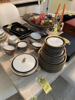 ROSENTHAL GERMANY DINNERWARE / CHINA - BLUE / GOLD / WHITE