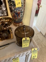 TOWLE BRASS TIGER HEAD ICE BUCKET