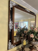 LARGE FRAMED MIRROR - BLACK / GOLD / SILVER - 47''x60''
