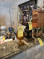 VASE - BROWN / GOLDEN GLASS