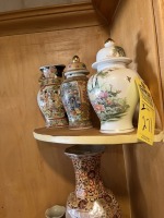 ASSORTED - 1- ORIENTAL VASE / 2- GINGER JARS