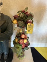 ASSORTED FRUIT TOPIARY IN VASES
