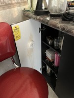 LOT CONTENTS OF BAR - BARWARE, CUPS, SHAKERS, CANDLES, ETC