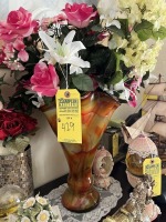 ASSORTED VASES WITH ARTIFICIAL FLOWERS