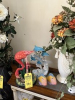 ASSORTED DECOR - FISH, FLAMINGO, DOLPHIN, ETC