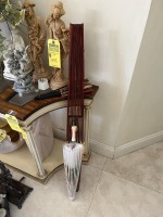 ASSORTED DECOR - PAPER FANS, UMBRELLA, ETC