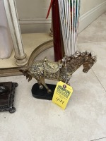 GOLD / MIRROR HORSE ON BASE