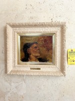 ASSORTED FRAMED PICTURES - 1- FLORAL / 1- SHEPHERD OF ITALY